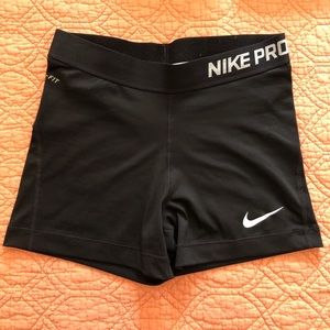 Black Nike Pro Compression Shorts